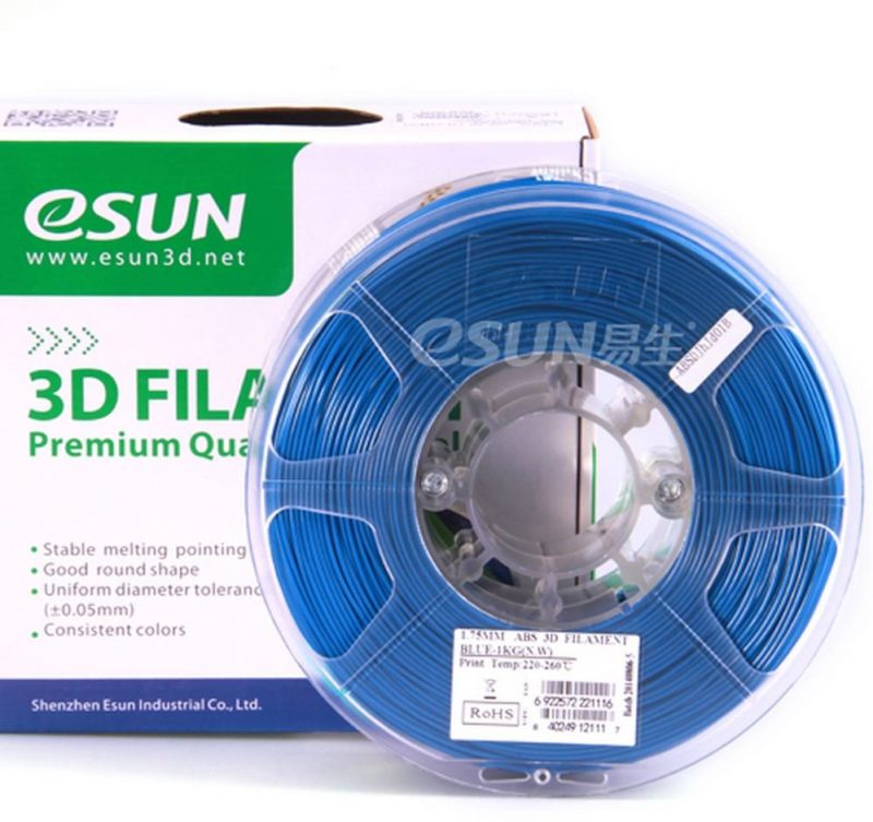 Фото нить для 3D-принтера eSUN 3D FILAMENT ABS BLUE 3.00 мм