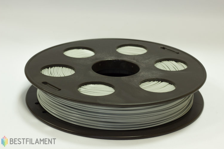 Фото нить для 3D-принтера Светло-серый ABS пластик Bestfilament 0.5 кг, 1.75 мм
