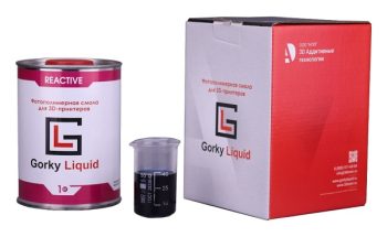 Фото фотополимерной смолы Gorky Liquid Reactive синяя 1 кг